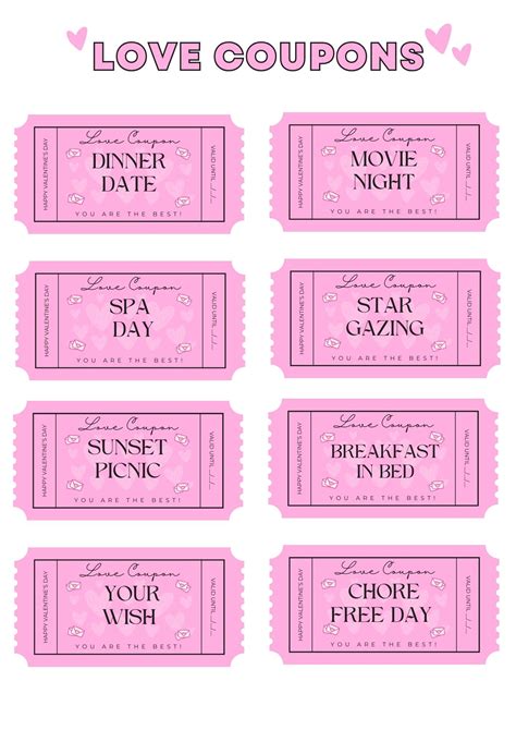funny fake valentines day coupons